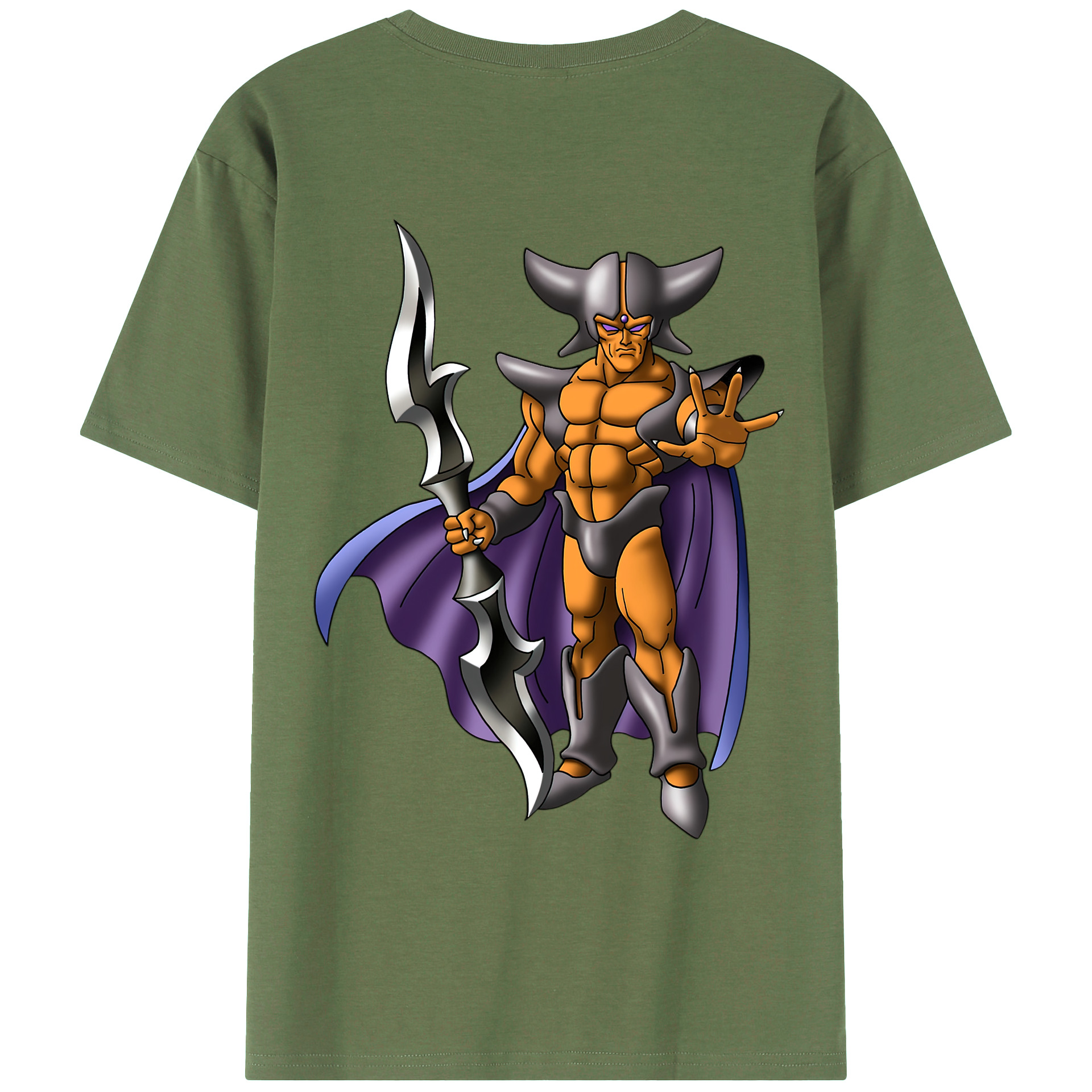 （画像用） ドラゴンクエスト Doragon Kuesuto Dragon Quest 綿100％ メンズ半袖Tシャツ（バックプリント） 通気性